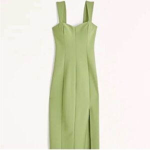 Abercrombie & Fitch Olive Midi Dress